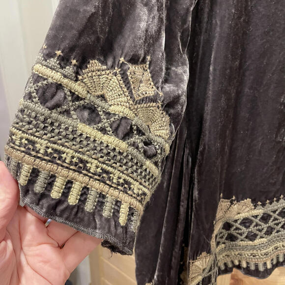 Johnny Was Meri Floral Embroidered Velvet Kimono Size Small - Picture 5 of 5